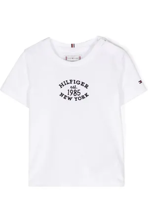 Tommy Hilfiger Flocked-logo cotton T-shirt