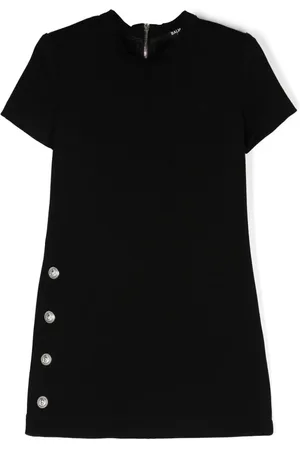 Balmain Embossed-button dress
