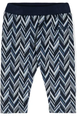 Missoni Zigzag-woven knitted trousers