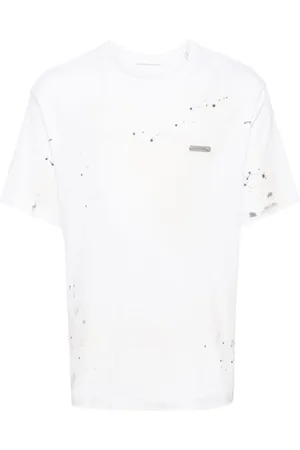 Helmut Lang Paint-splatter cotton T-shirt