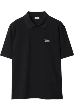 Burberry Logo-patch cotton polo shirt