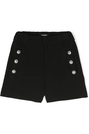 Balmain Coin-engraved buttons shorts