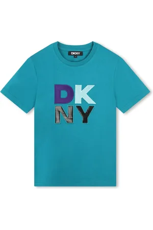DKNY Logo-embroidered cotton T-shirt
