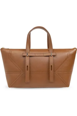 Furla Edra stitch-detail leather tote bag
