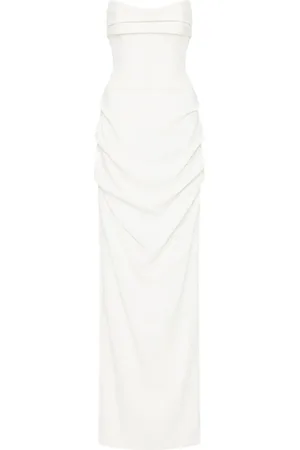RACHEL GILBERT Kylo corset-style strapless gown