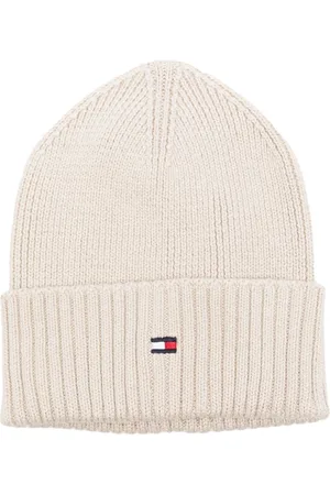 Tommy Hilfiger Logo-embroidered ribbed beanie