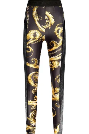 VERSACE Barocco-print panelled leggings