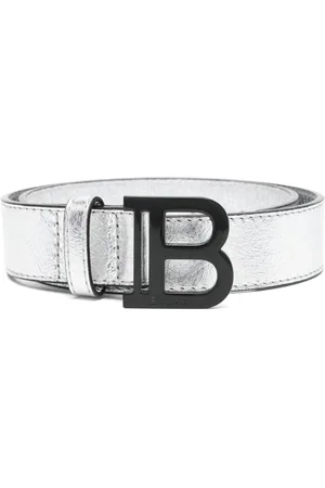 Balmain B-buckle leather belt