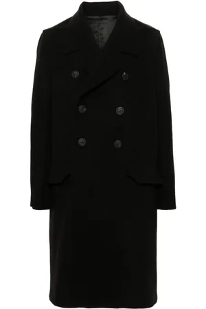 Rick Owens Officer double-breasted long coat