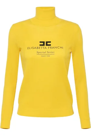Elisabetta Franchi Logo-inlay roll-neck sweater