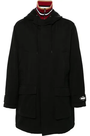 Moschino High-neck hooded coat