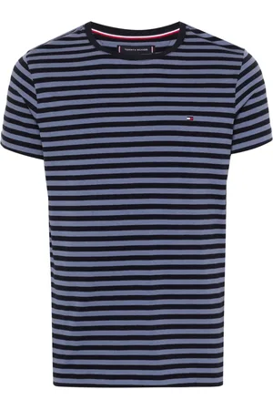 Tommy Hilfiger Logo-embroidered striped T-shirt