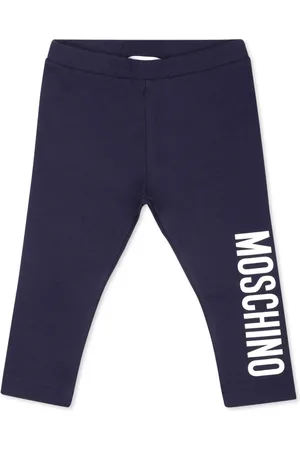 Moschino Logo-print stretch-cotton leggings