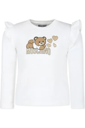 Moschino Logo-print frill-shoulder sweatshirt