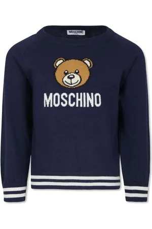 Moschino Intarsia-knit logo jumper