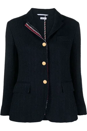 Thom Browne RWB-striped tweed blazer