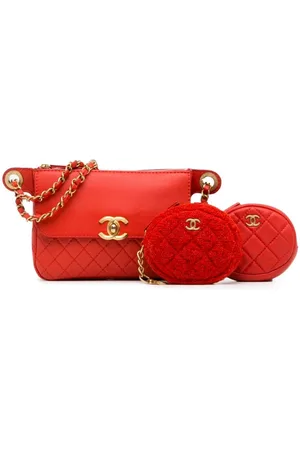 CHANEL 2019 CC Quilted Calfskin Flap and Coin Purse belt bag