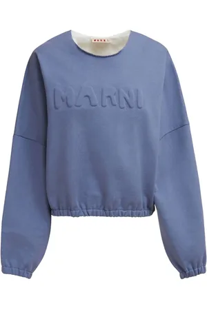 Marni Logo-embossed cotton sweatshirt
