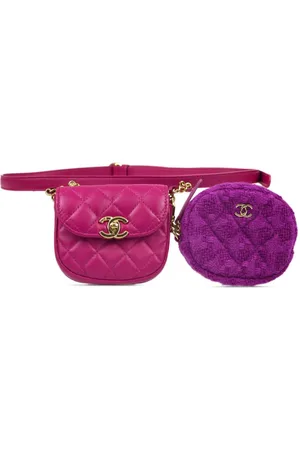 CHANEL 2020 diamond-quilted belt bag