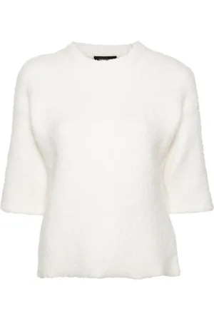 Fabiana Filippi Bouclé short-sleeve jumper