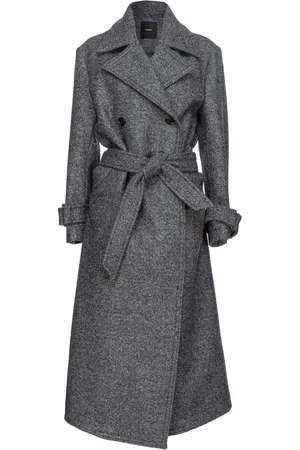 Pinko Tie-fastening double-breasted coat