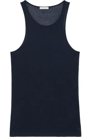 Ami Logo-embroidered cotton-blend top
