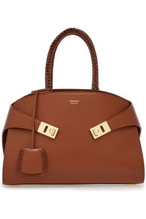 Salvatore Ferragamo Small The Hug leather tote bag