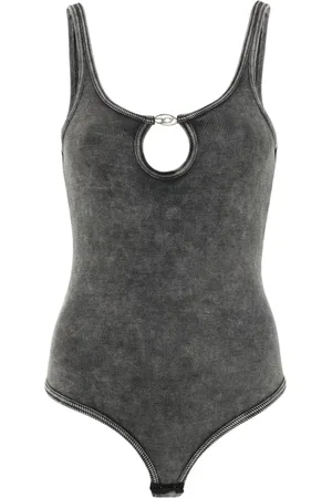Diesel Ufby logo-plaque ribbed bodysuit