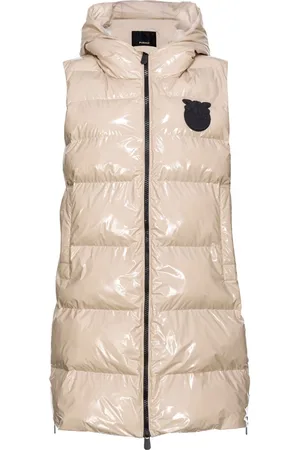 Pinko Sleeveless hooded padded coat