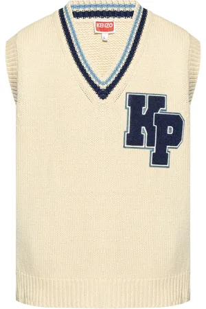 Kenzo Logo-appliqué wool vest