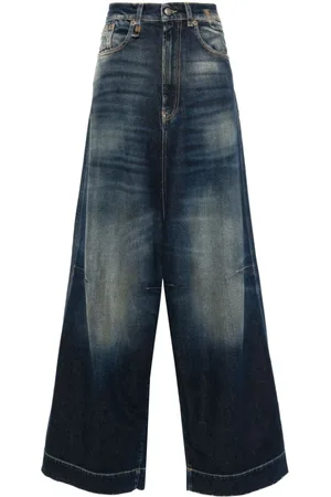 R13 Jesse low-rise wide-leg jeans