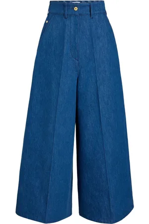 Patou Organic-denim wide-leg jeans