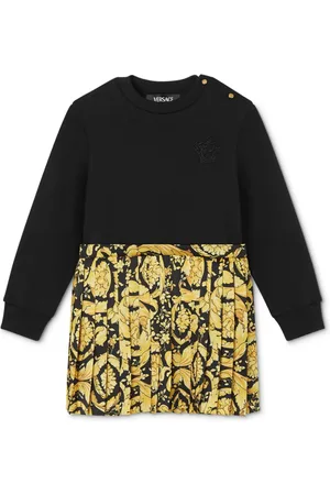 VERSACE Barocco-print panelled dress