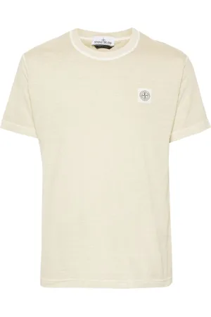 Stone Island Compass-appliqué cotton T-shirt