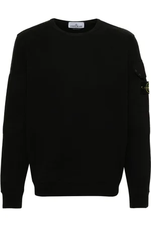 Stone Island Compass-badge cotton sweatshirt