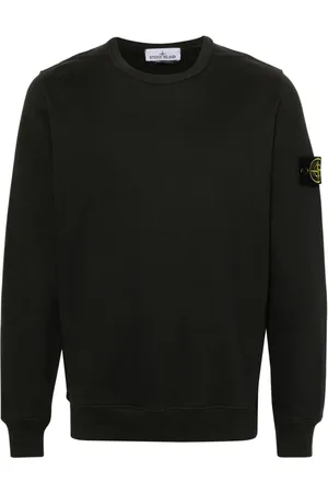 Stone Island Compass-badge cotton sweatshirt