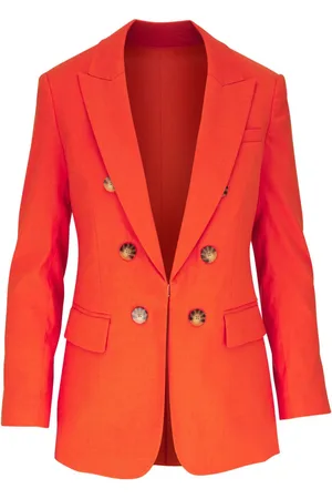 VERONICA BEARD Bexley linen-blend blazer
