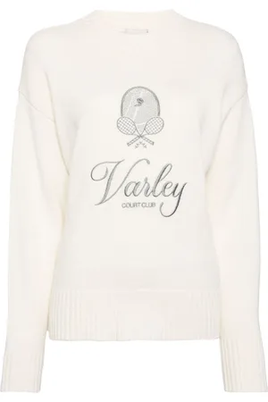 Varley Edie logo-embroidered jumper