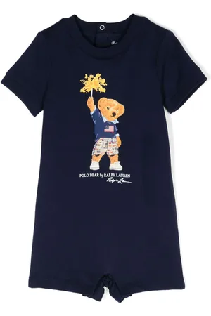 Ralph Lauren Polo Bear cotton romper