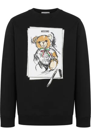 Moschino Teddy bear-print cotton sweatshirt