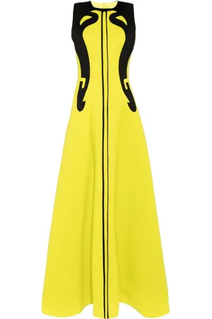 Saiid Kobeisy Panelled neoprene gown
