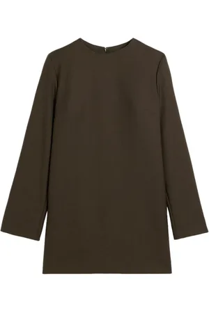 Ami Long sleeve wool dress