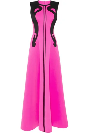 Saiid Kobeisy Panelled neoprene gown