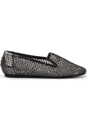 LE SILLA Gilda crystal-embellished slippers