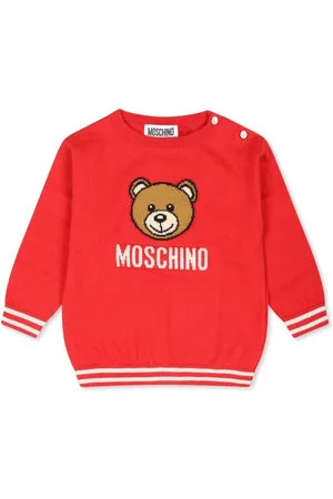 Moschino Intarsia-knit logo jumper