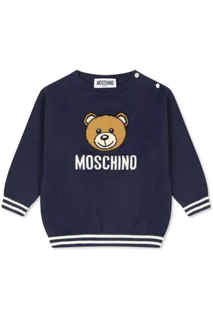 Moschino Intarsia-knit logo jumper