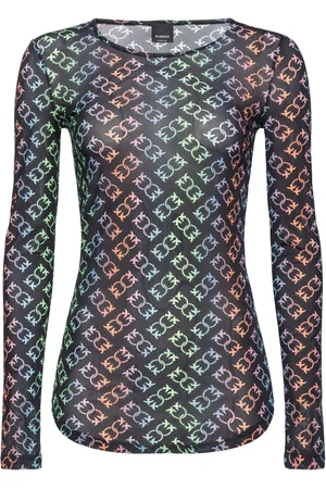 Pinko Love Birds monogram blouse