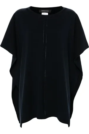 Fabiana Filippi Pointelle-knit poncho