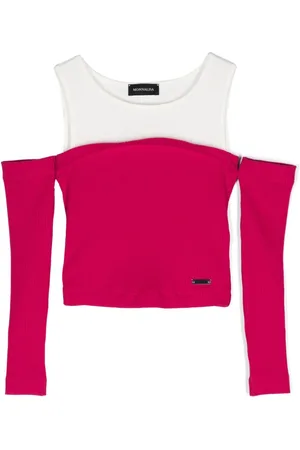 MONNALISA Cold shoulder-design top