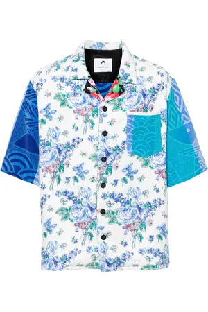 Marine Serre Regenerated patterned-jacquard shirt